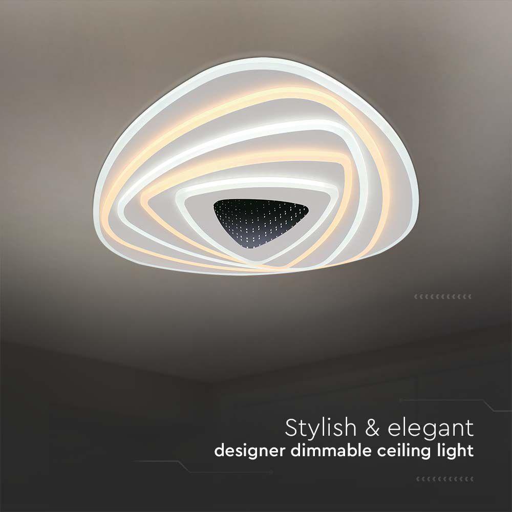 VT-7959 120W LED SMART DECORATIVE CEILING LAMP 51x50x7CM 3IN1 DIMMABLE+REMOTE CONTROL