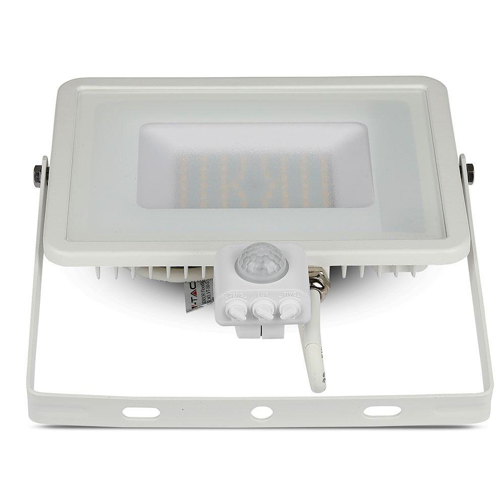 VT-50-S 50W SMD PIR SENSOR FLOODLIGHT SAMSUNG CHIP 4000K WHITE BODY