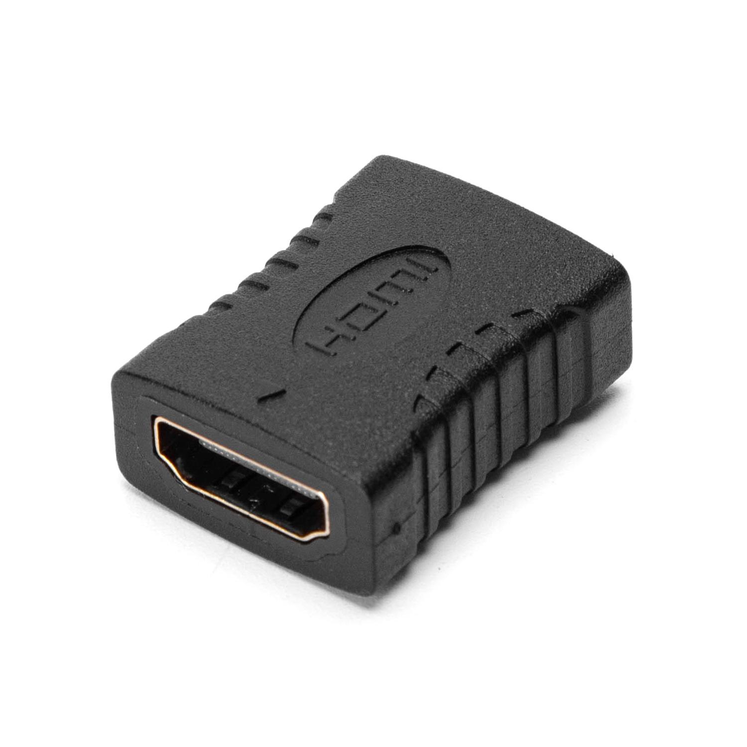 Adapter HDMI (żeński na męski) czarny