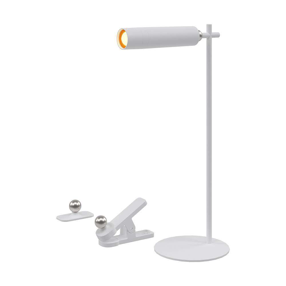 3W Magnetyczna Lampa Biurkowa LED,  Barwa: 4000K, Obudowa: Biała     , VTAC, SKU 23041