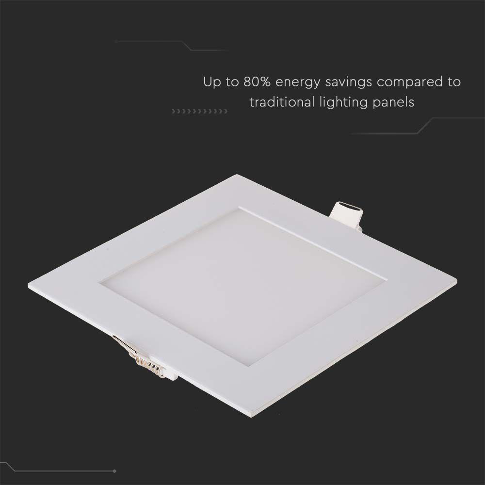 12W Panel LED, Barwa:4000K, Kwadratowa, VTAC, SKU 214867