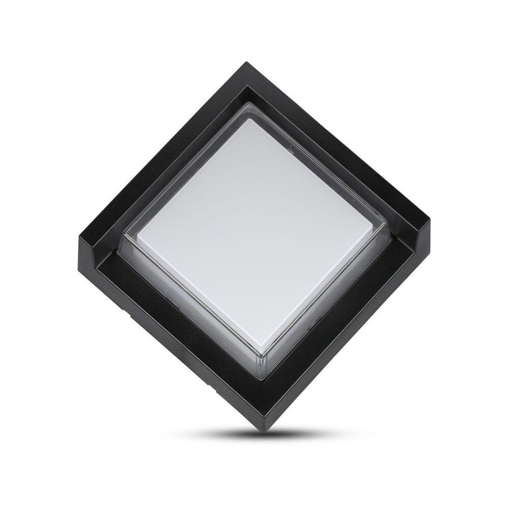 VT-831 6W LED WALL LIGHT WITH CAP COVER 3000K BLACK-SQUARE