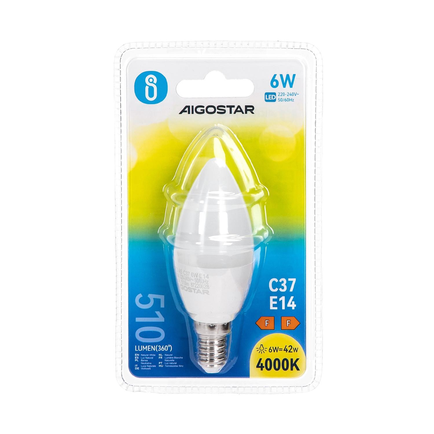 LED E14 6W C37