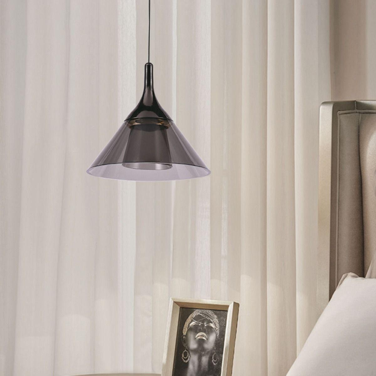 VT-7831 9W LED HANGING LAMP 19.5x17.5x100CM 4000K BLACK BODY