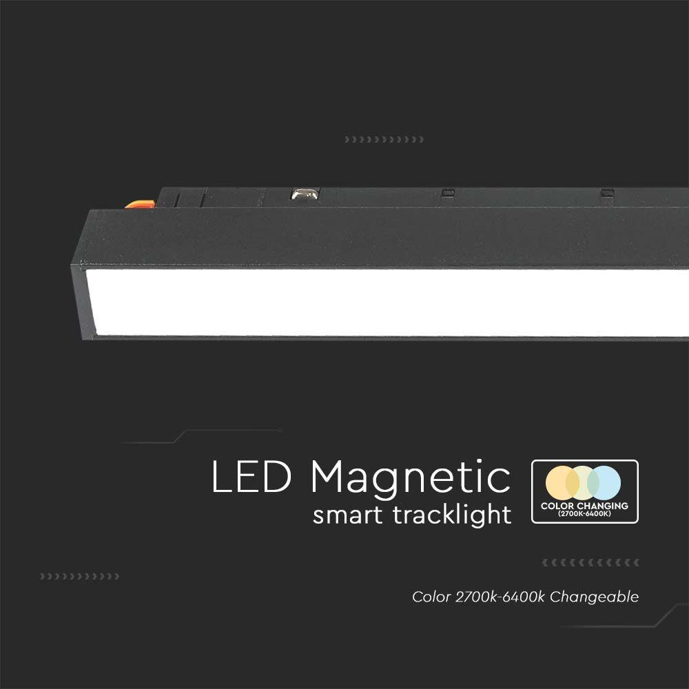 VT-3620 20W LED MAGNETIC SMART TRACKLIGHT 3IN1 BLACK BODY