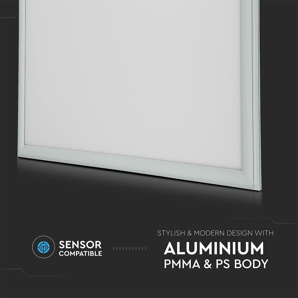 40W Panel LED 600x600mm, Barwa:4000K, Kwadratowa, IP65, 5 Lat gwarancji, Opakowanie: 4 szt., VTAC, SKU 6331