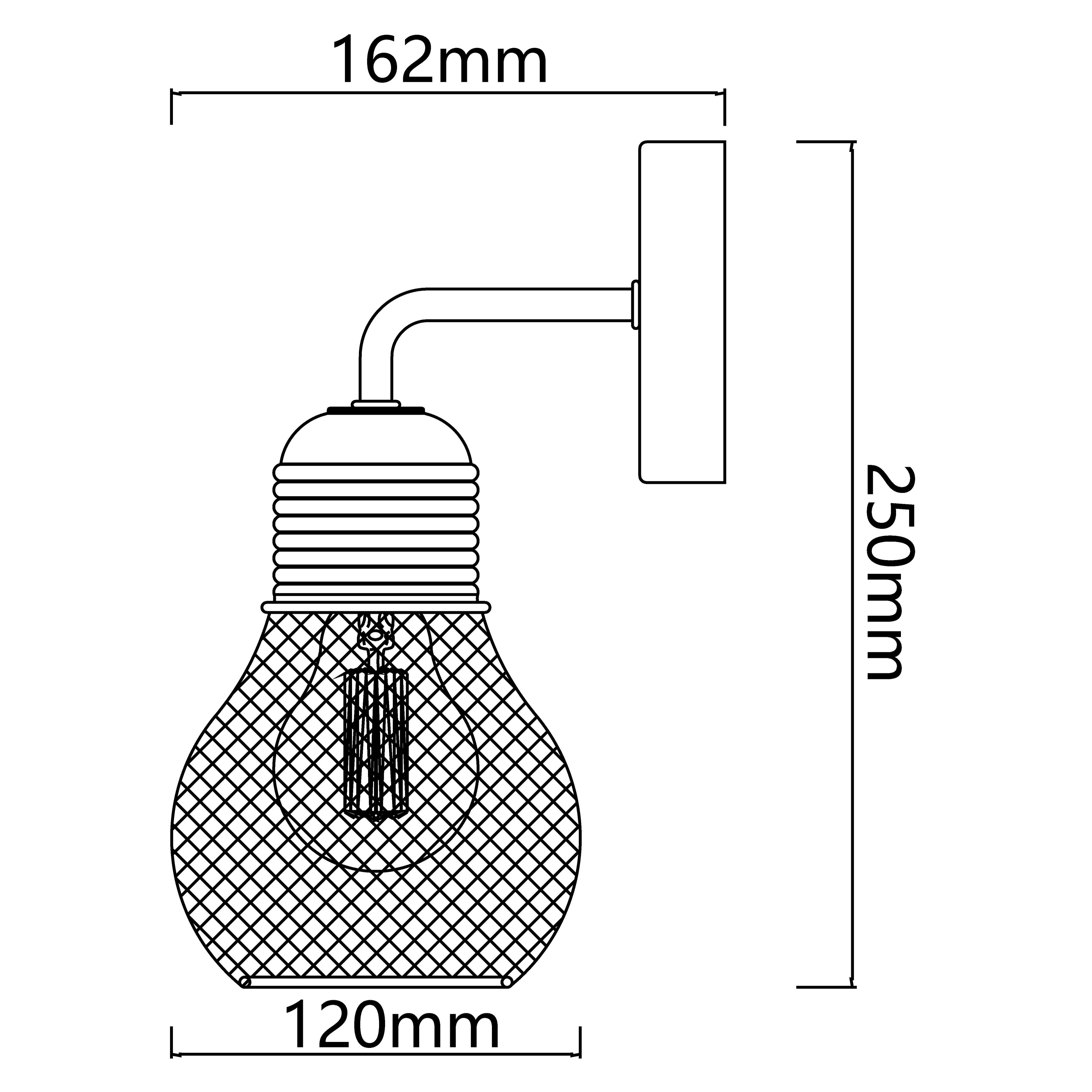 Lampka Ścienna MAX.40W E27 Bez źródła światła