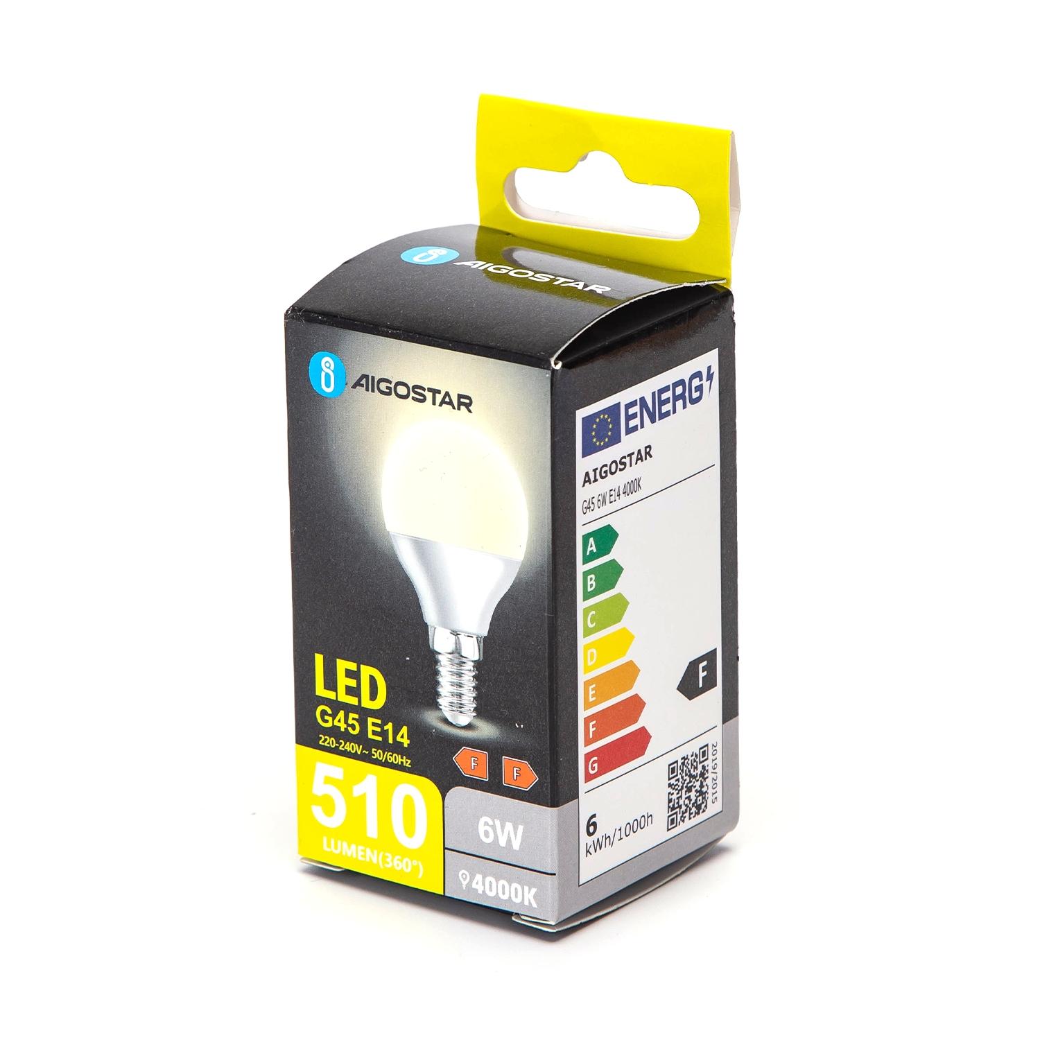 LED G45 E14 6W(6W,E14,4000K)