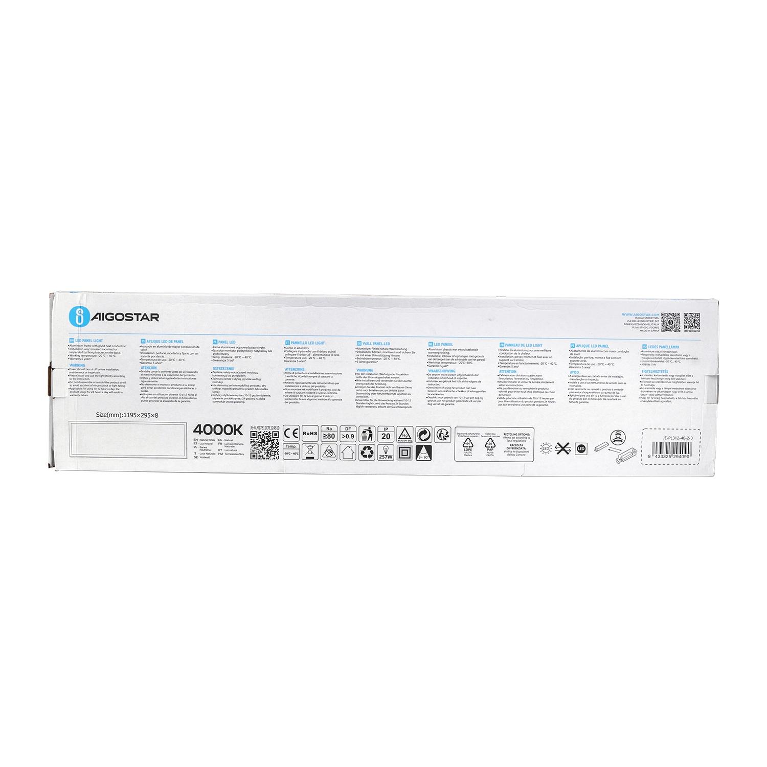 LED Edge-lit Panel Light 40W