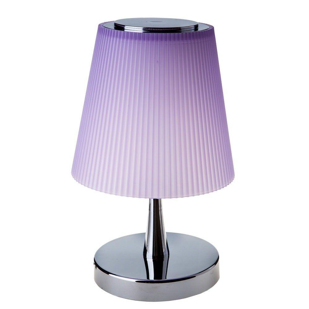 VT-1035 5W LED DESK LAMP 4000K - CHROME BODY+PURPLE SHADE