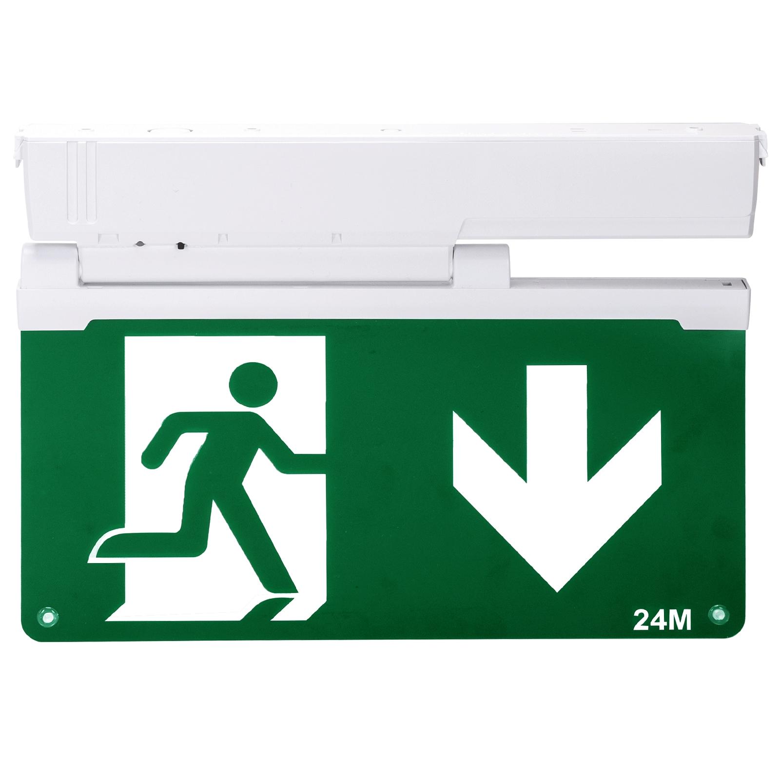 WALL SURFACE EMERGENCY EXIT LIGHT 2W 6500K