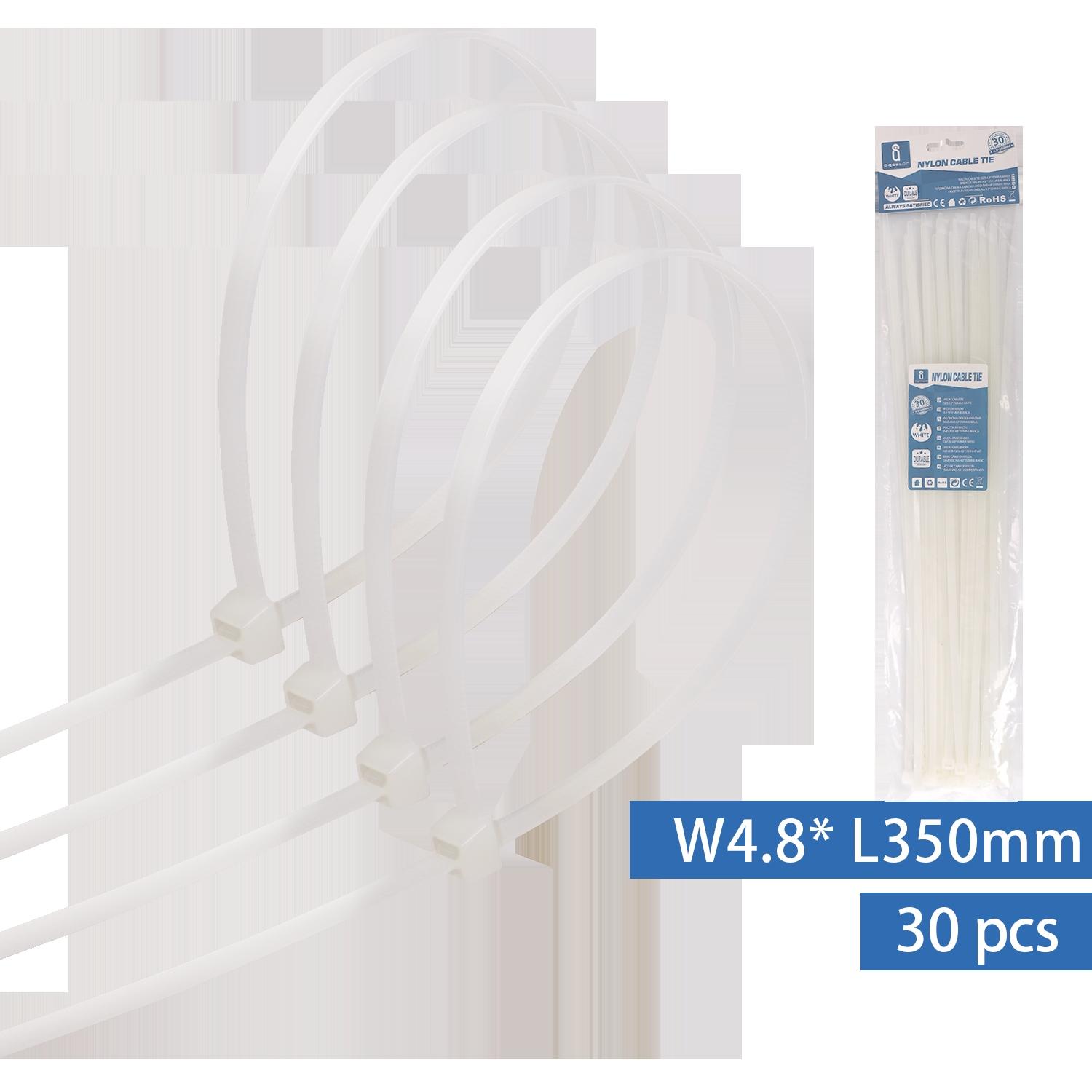 Nylon Cable Ties W4.8*L350mm White