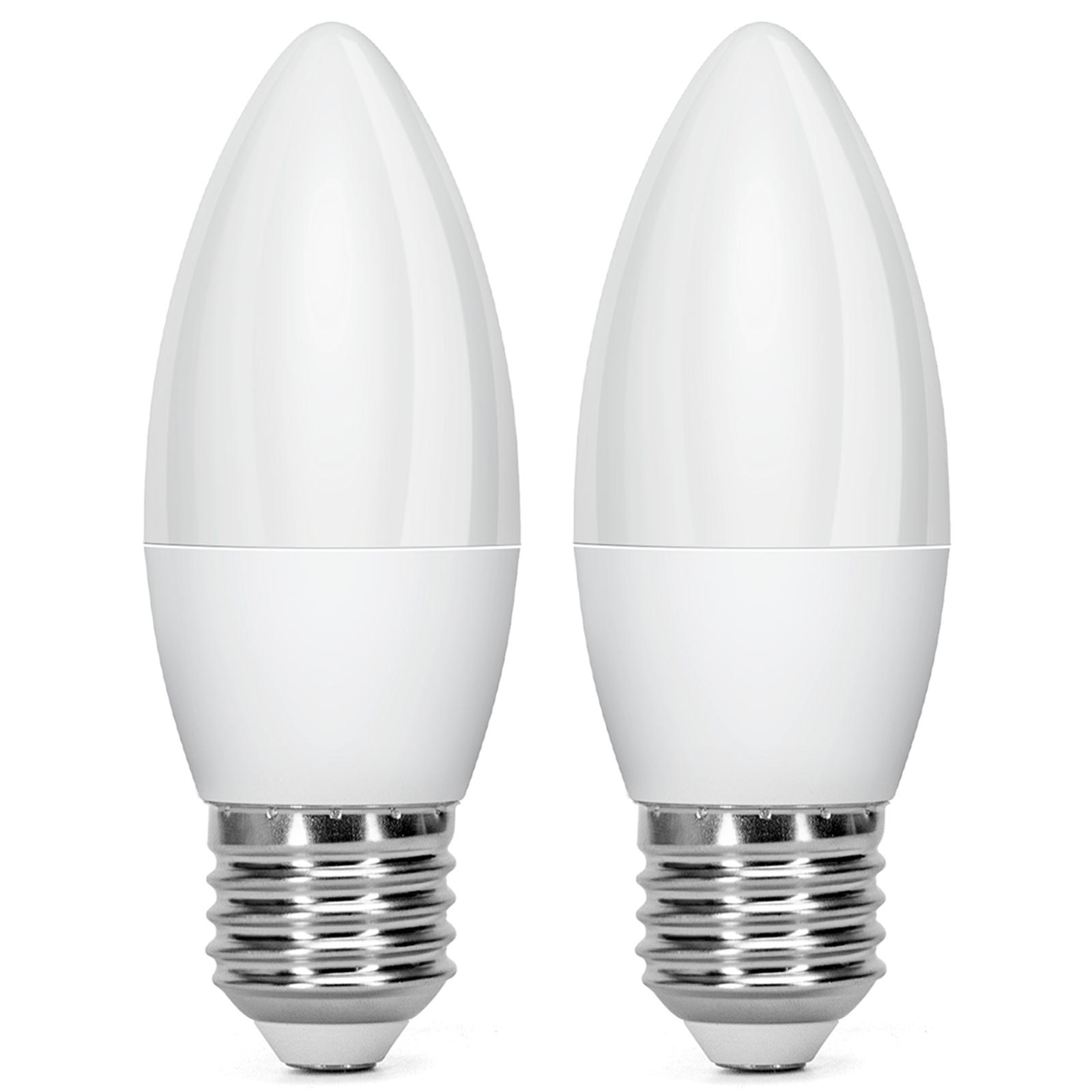 LED E27 7W C37 2pcs