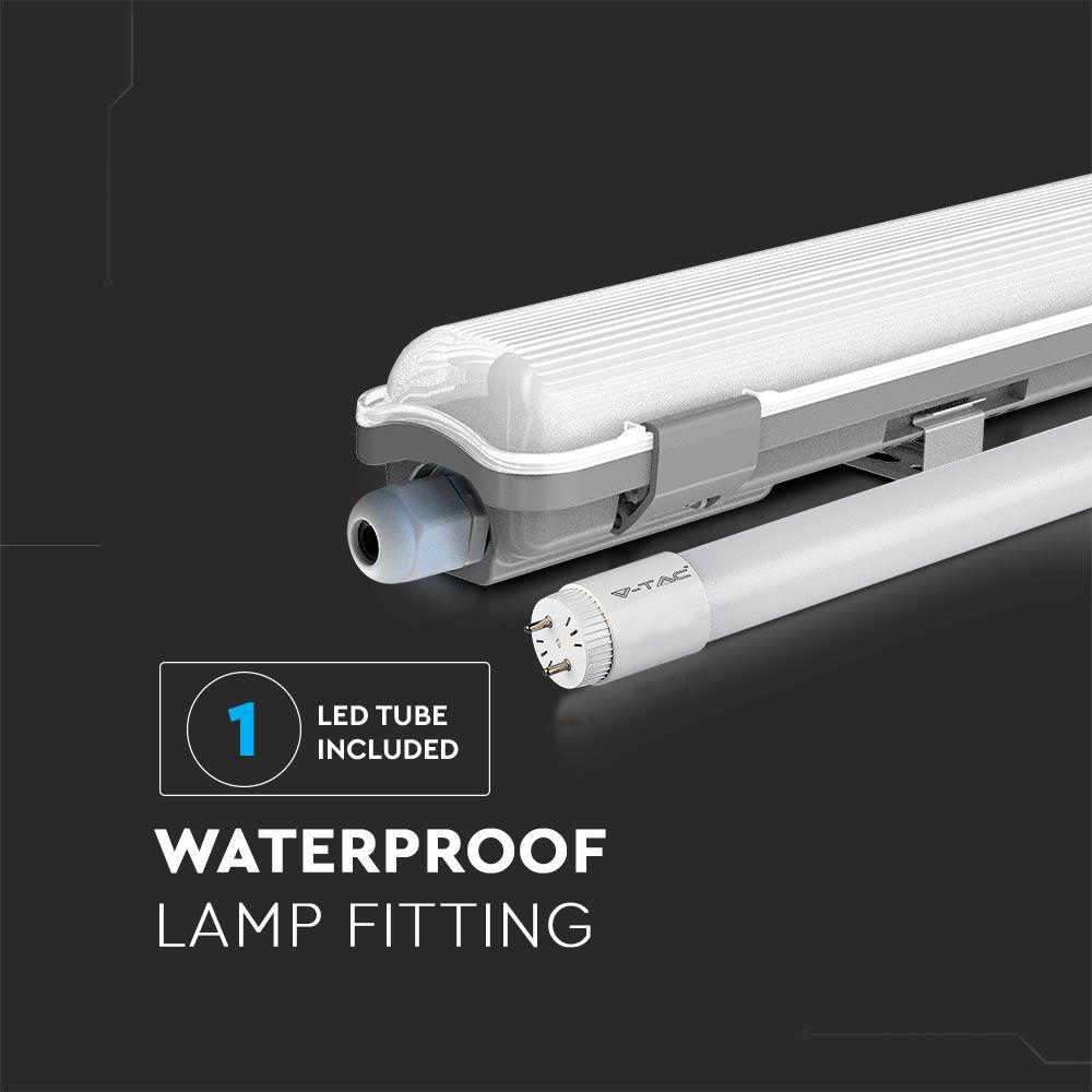 VT-15028 1X22W WATERPROOF FITTING (150CM) WITH LED TUBE 4000K IP65