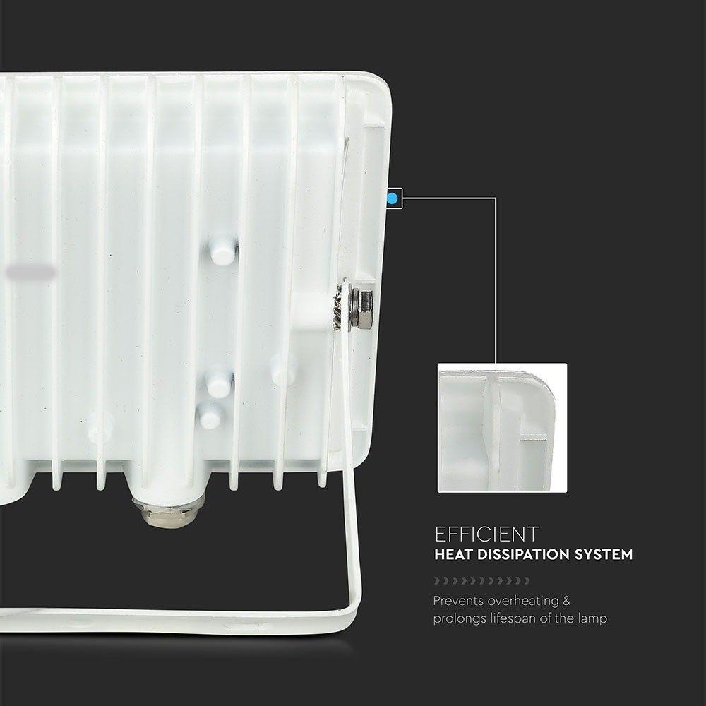 10W Naświetlacz LED SMD, Barwa:6500K, Obudowa: Biała, VTAC, SKU 5945