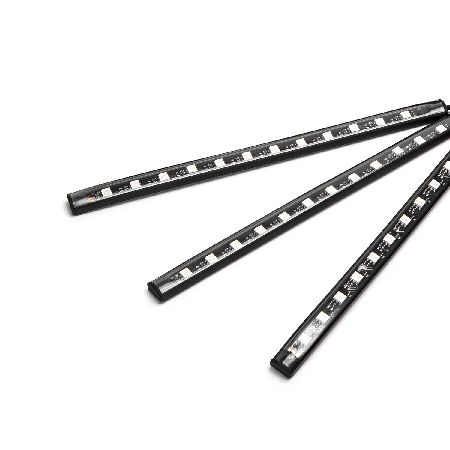 Low-voltage LED Car Strip Light 4*0.225m RGB