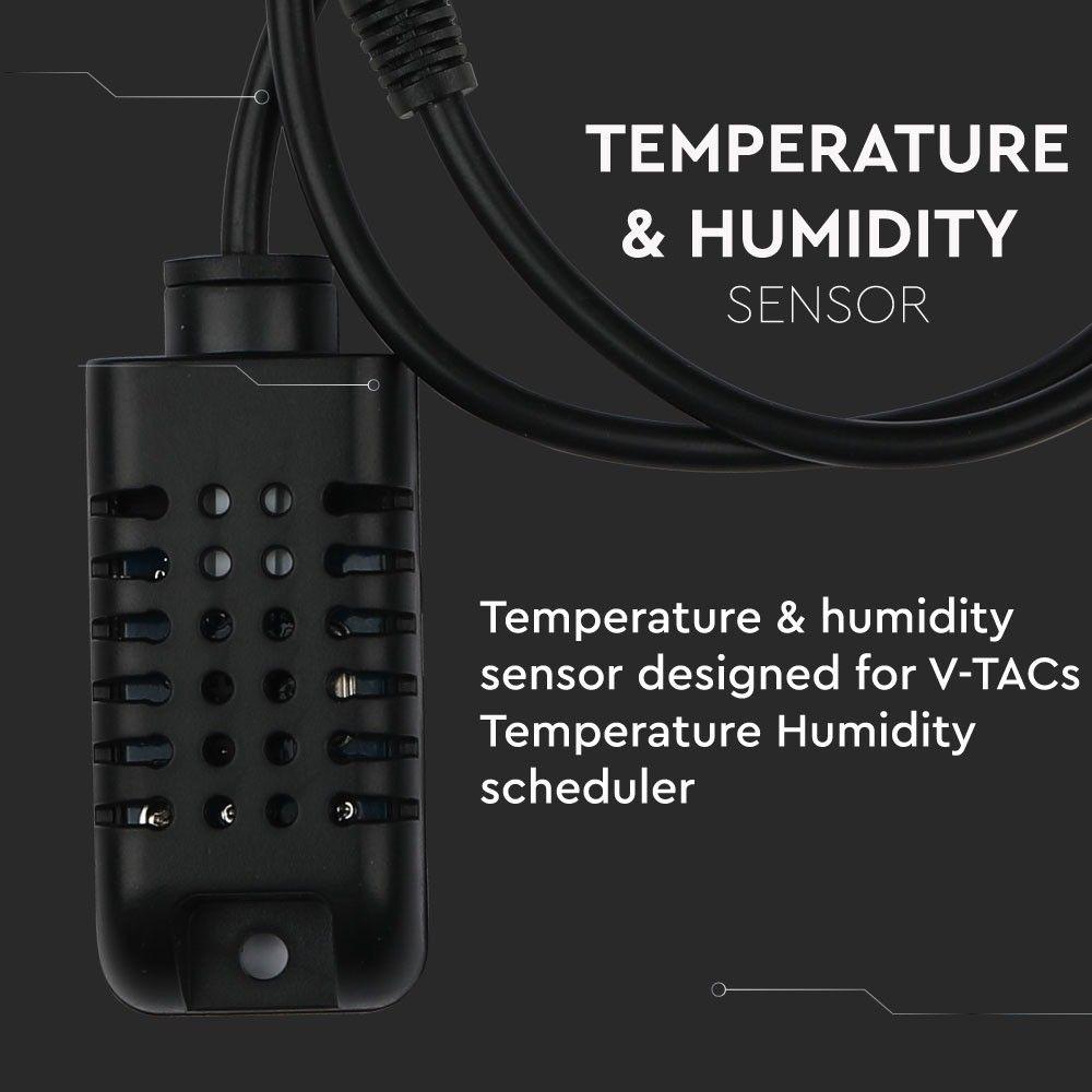 VT-5146 TEMPERATURE AND HUMIDITY SENSOR COMPATIBLE WITH ALEXA & GOOGLE HOME