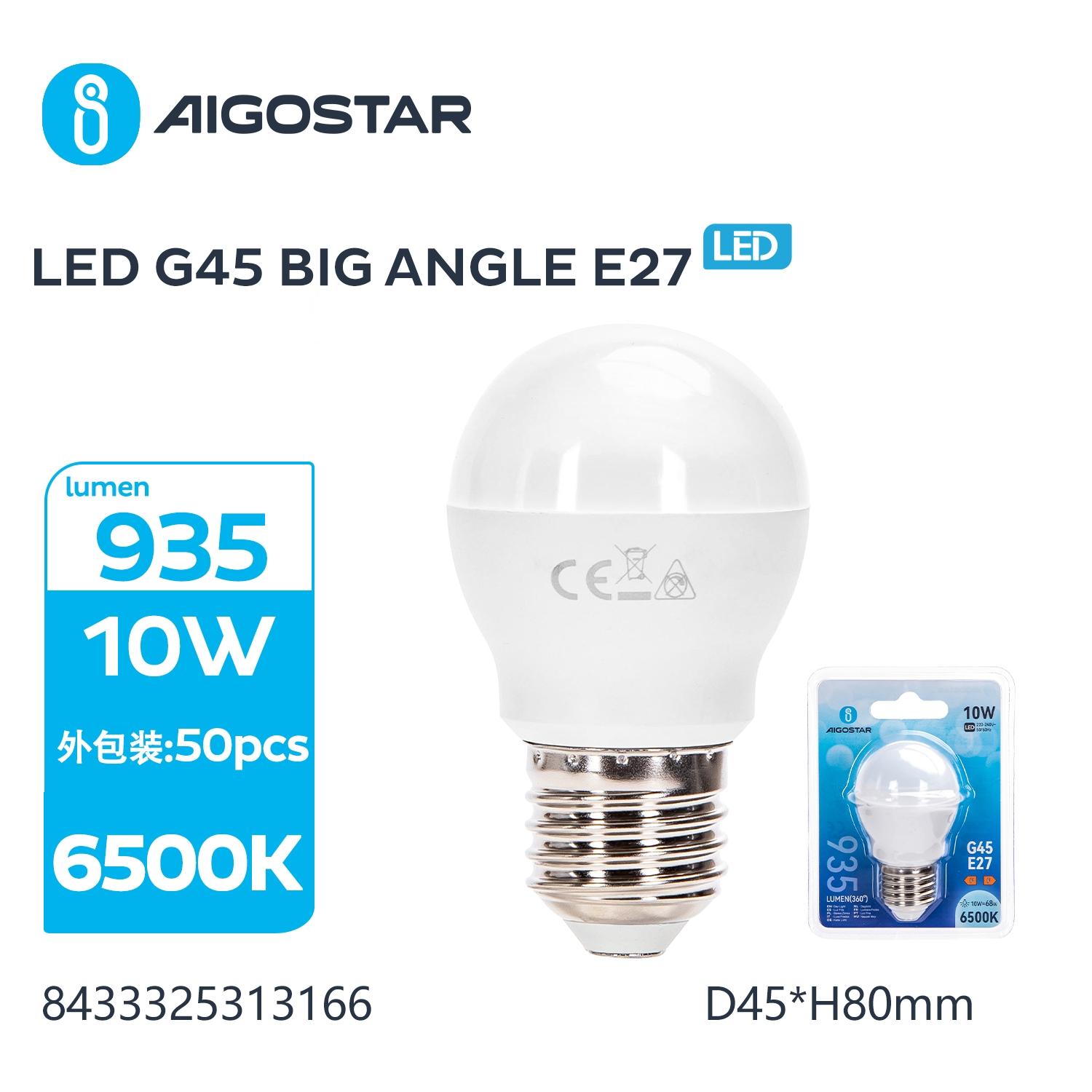 LED E27 10W G45