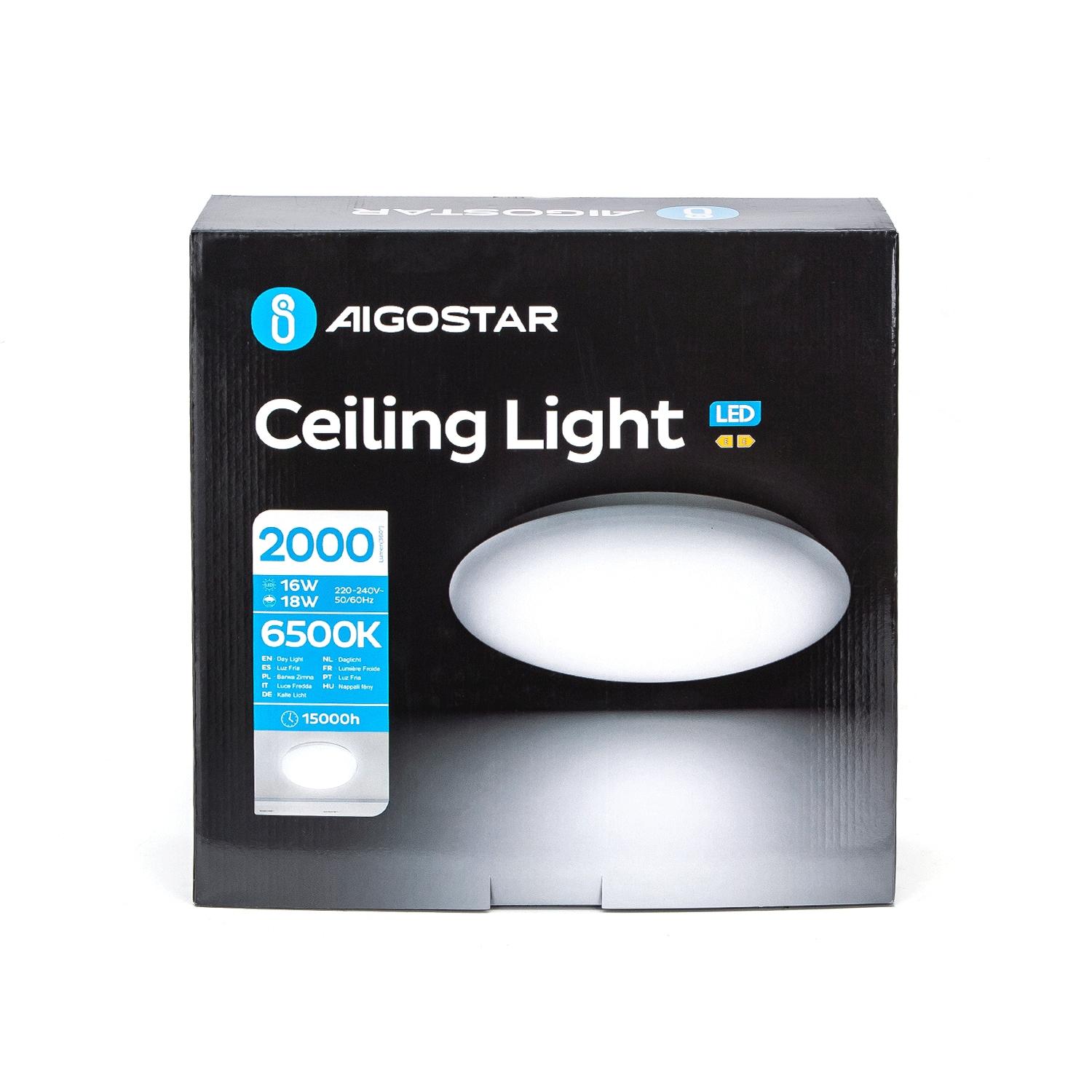 Ceiling Light 18W (LED MODEL 15W) 6500K D330*H102 mm