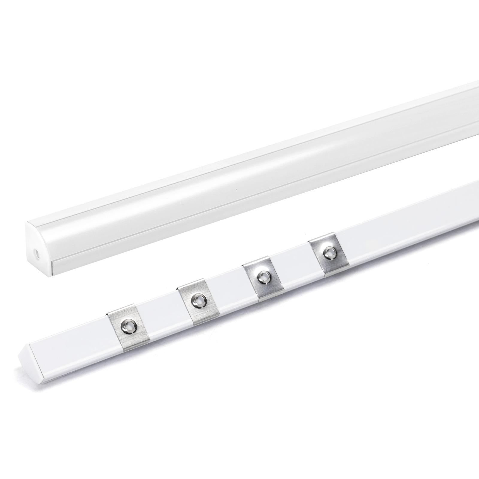 Surface-mounted LED strip channel, 2m, white