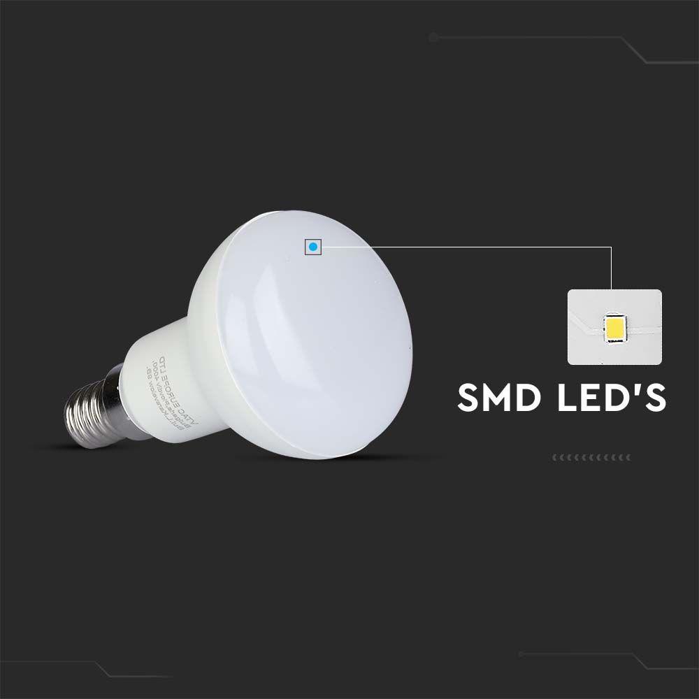 4.8W R50 Żarówka LED, Chip SAMSUNG, Barwa:4000K, Trzonek:E14, VTAC, SKU 21139