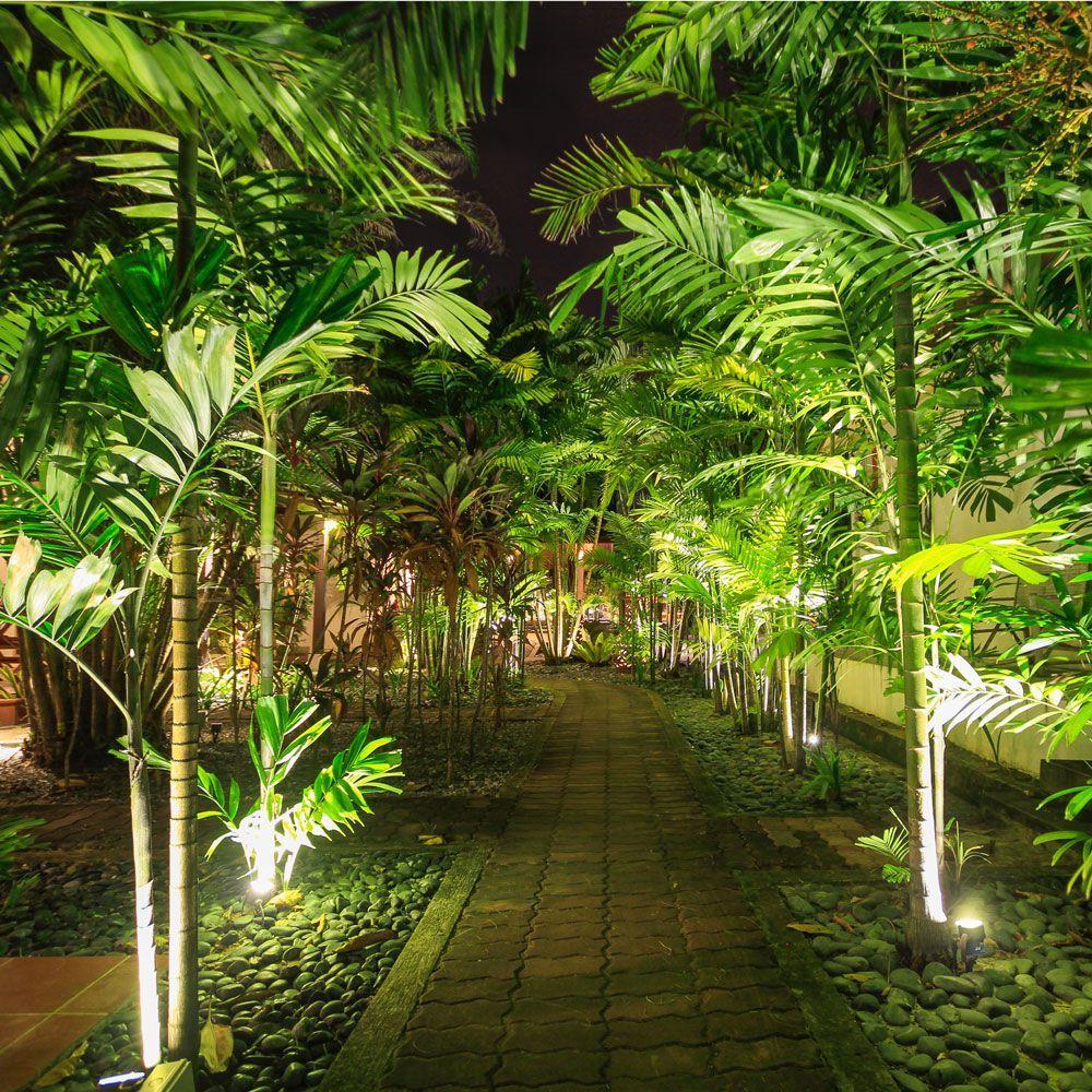 VT-857 12W LED GARDEN LAMP 3000K GREY BODY