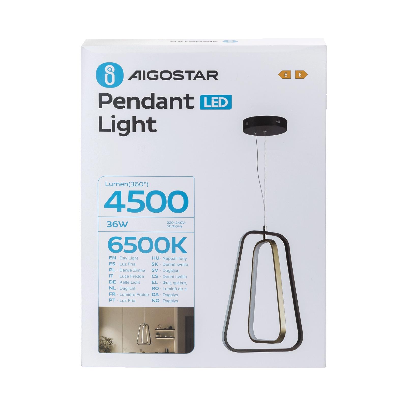 Aluminum pendant light 36W 6500K