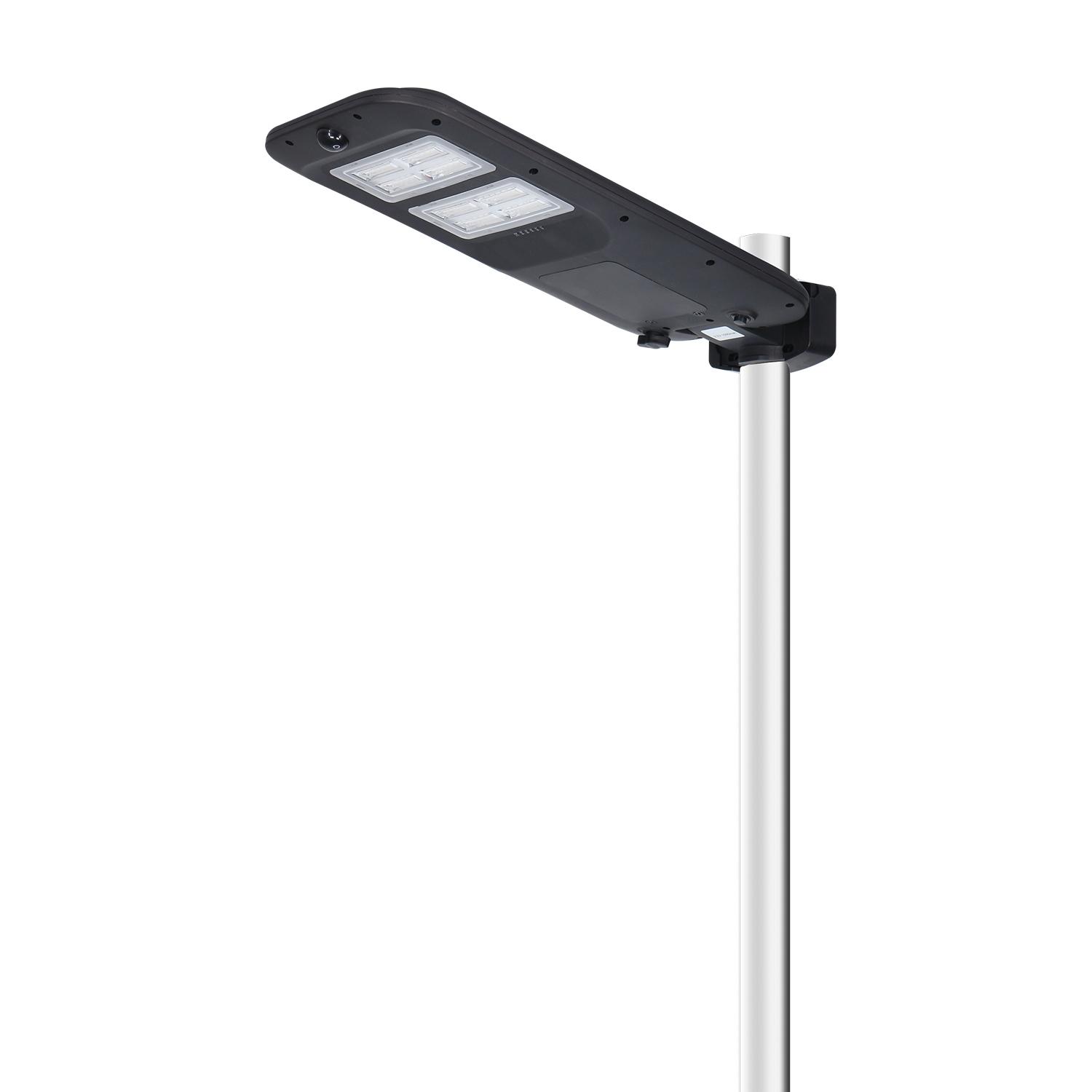 LED Solar Street Light Black Remote Controllable