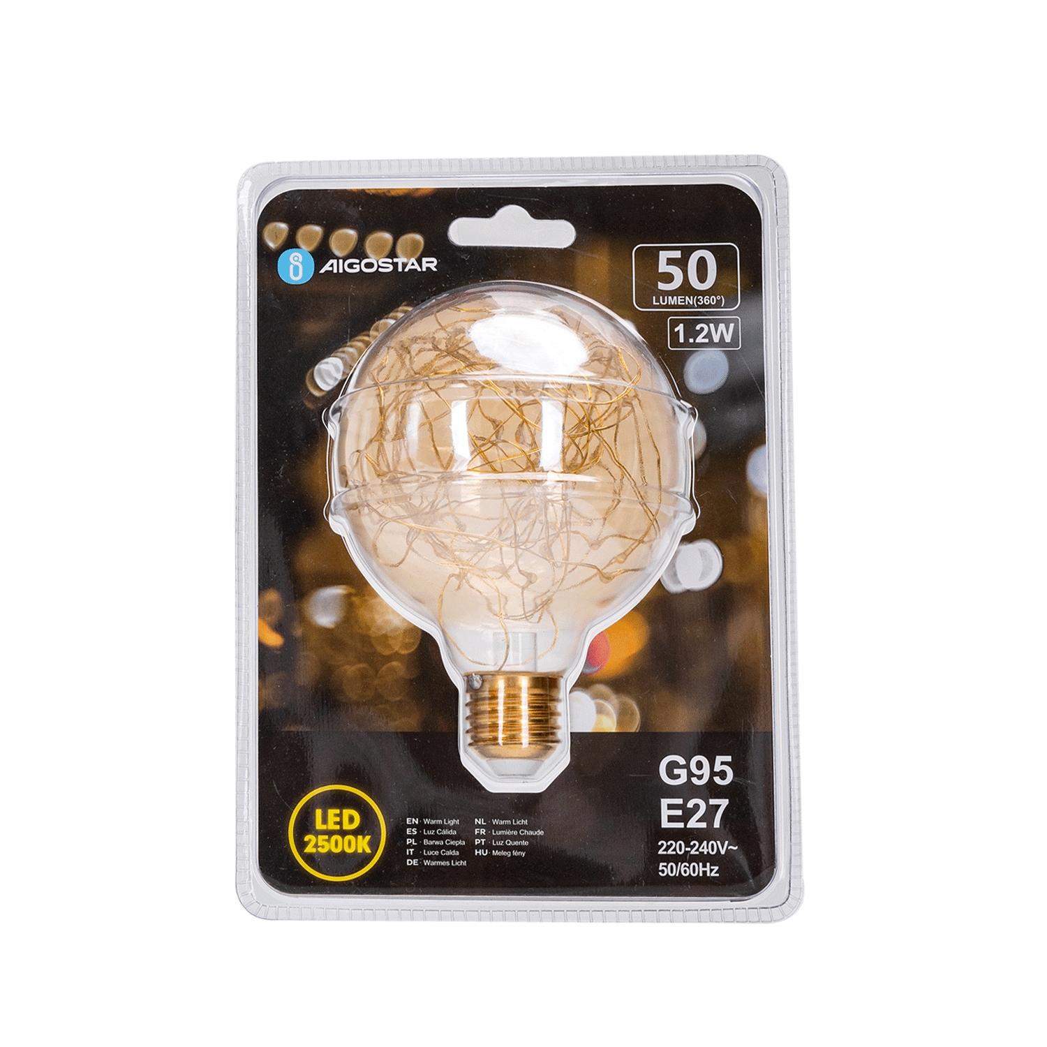 Żarówka LED z drutem miedzianym G95 E27 1,2W