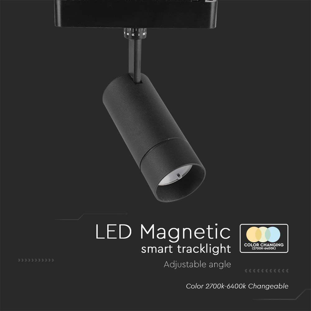 VT-908D 8W LED MAGNETIC SMART TRACKLIGHT 3IN1 BLACK BODY