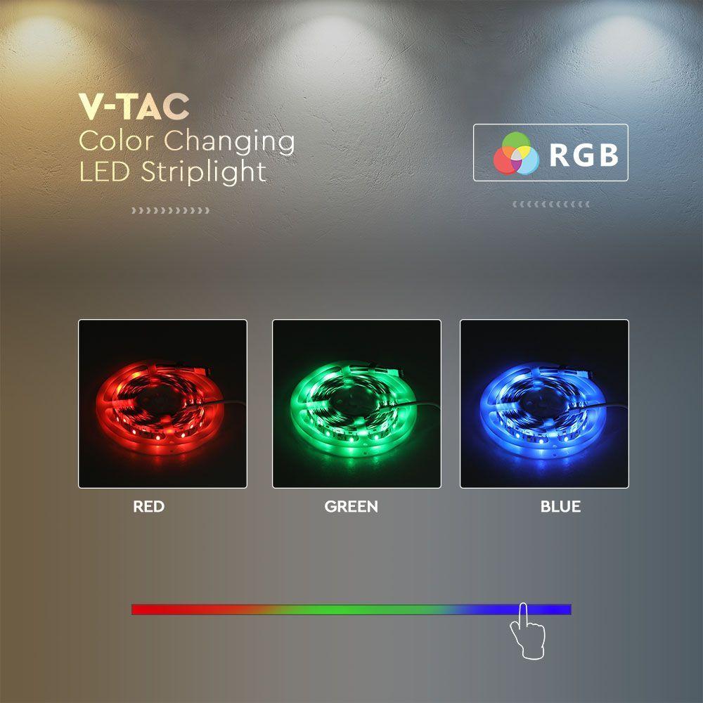 VT-5050 60 24W/M LED STRIP LIGHT CCT 3IN1+RGB IP65 24V