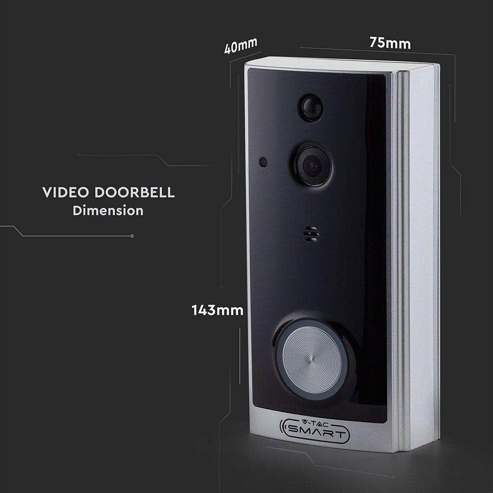 Dzwonek SMART Video-Audio, 1280 x 720P, VTAC, SKU 8355