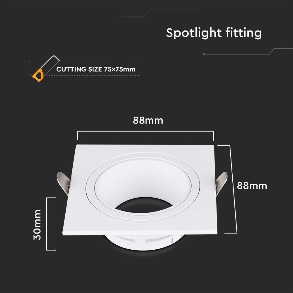 VT-443 SPOTLIGHT FITTINGS IRON+PC WHITE+WHITE