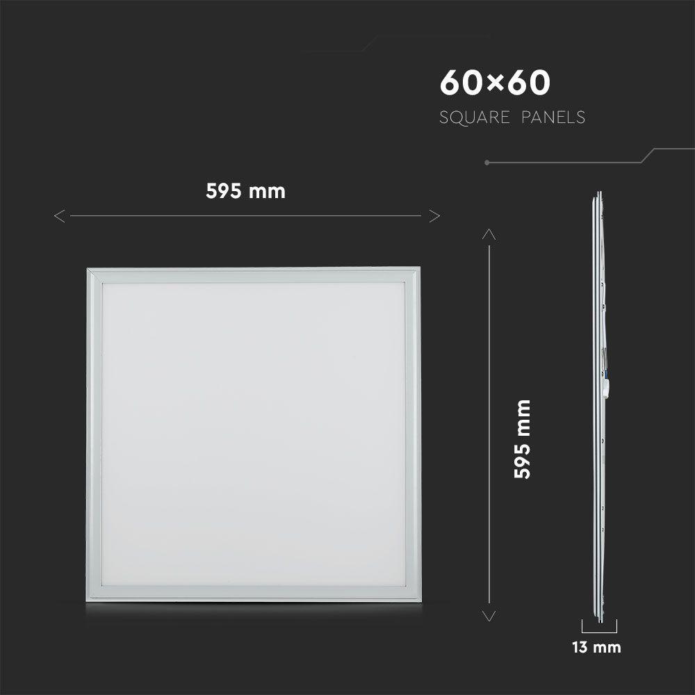 40W Panel LED 600x600mm, Chip SAMSUNG, Barwa:6400K, 5 Lat gwarancji , VTAC, SKU 2163411