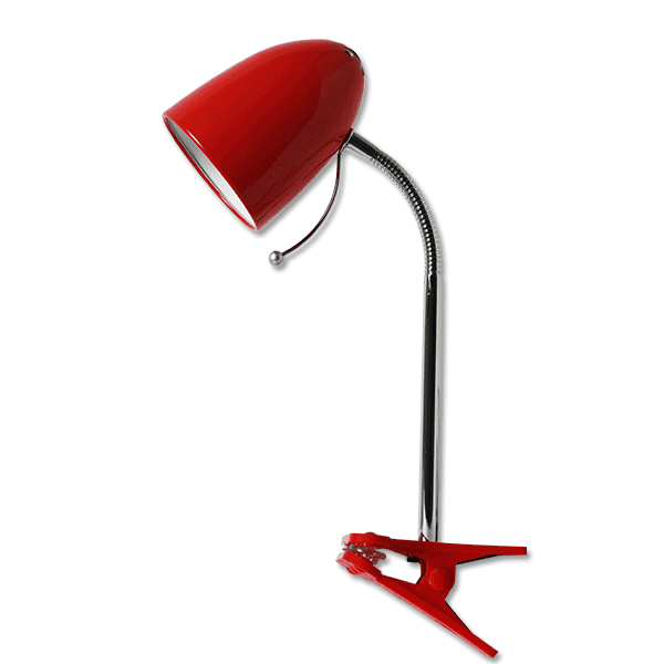 Clip Table Lamp (Without Light Source ) Red E27