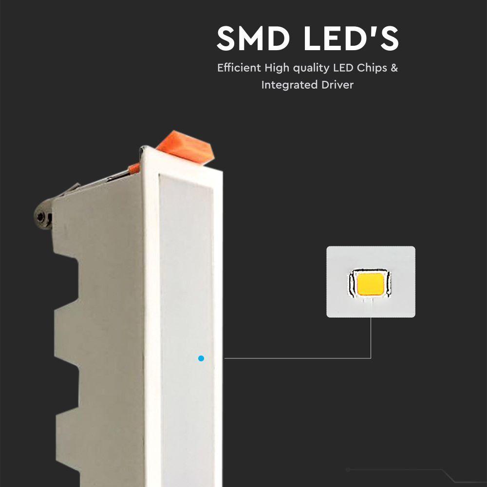 10W Panel LED Liniowy, Biały, Barwa:6400K, VTAC, SKU 6403