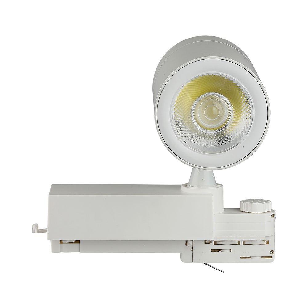 35W Lampa LED na szynoprzewód, Barwa:4500K, Obudowa: Biała, VTAC, SKU 1256