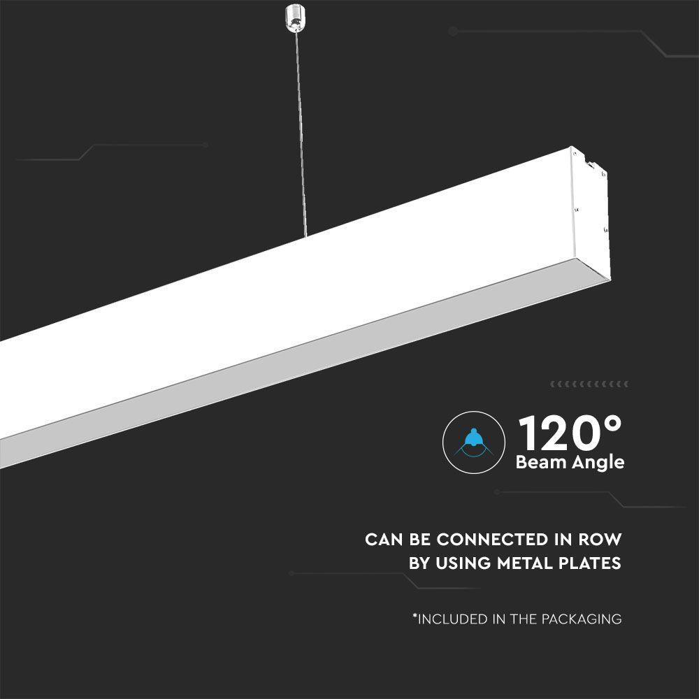 40W Lampa Liniowa LED, Chip SAMSUNG, Barwa:4000K, Obudowa: Biała, VTAC, SKU 21376