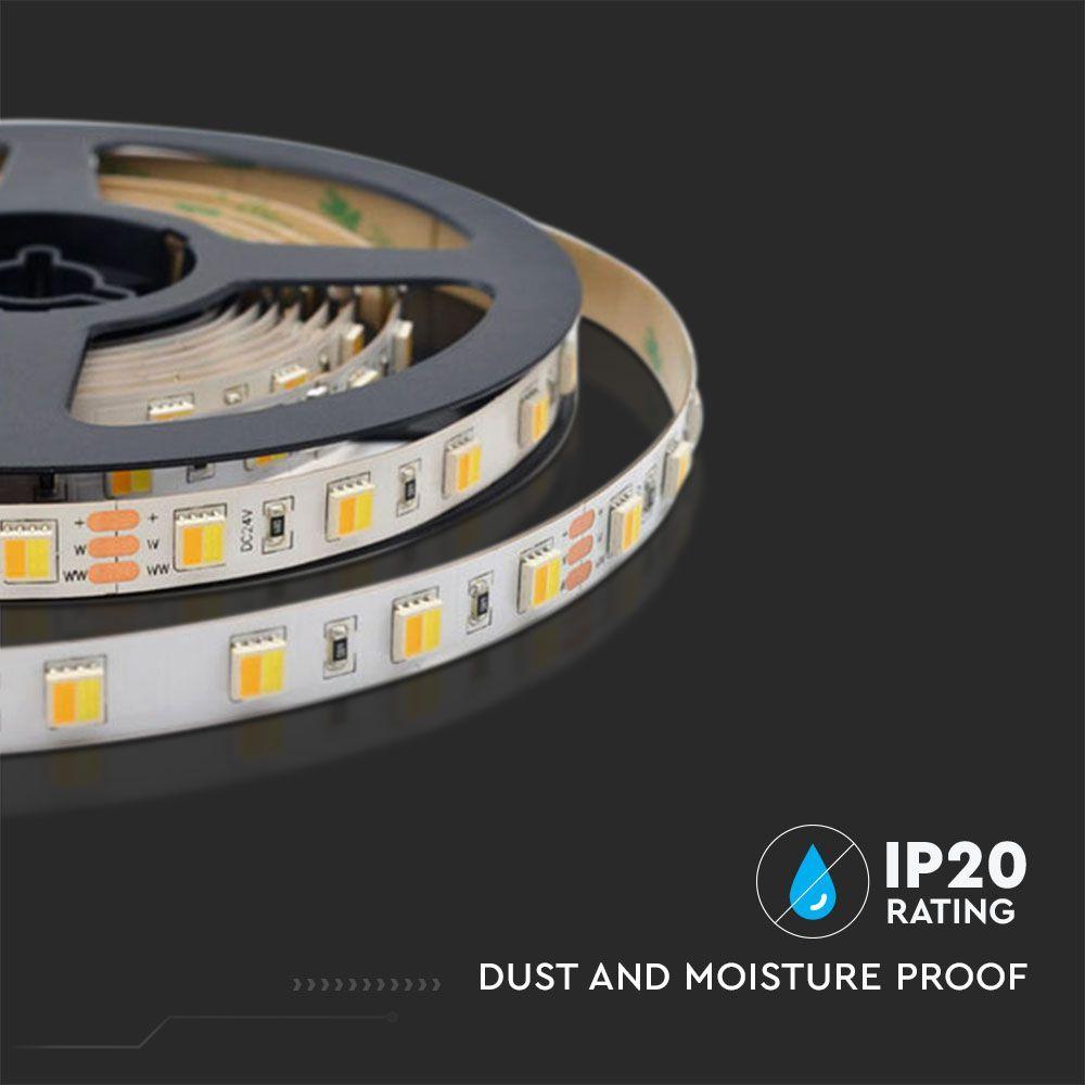 VT-2835 120 14W/M LED STRIP LIGHT CCT 3IN1 IP20 24V