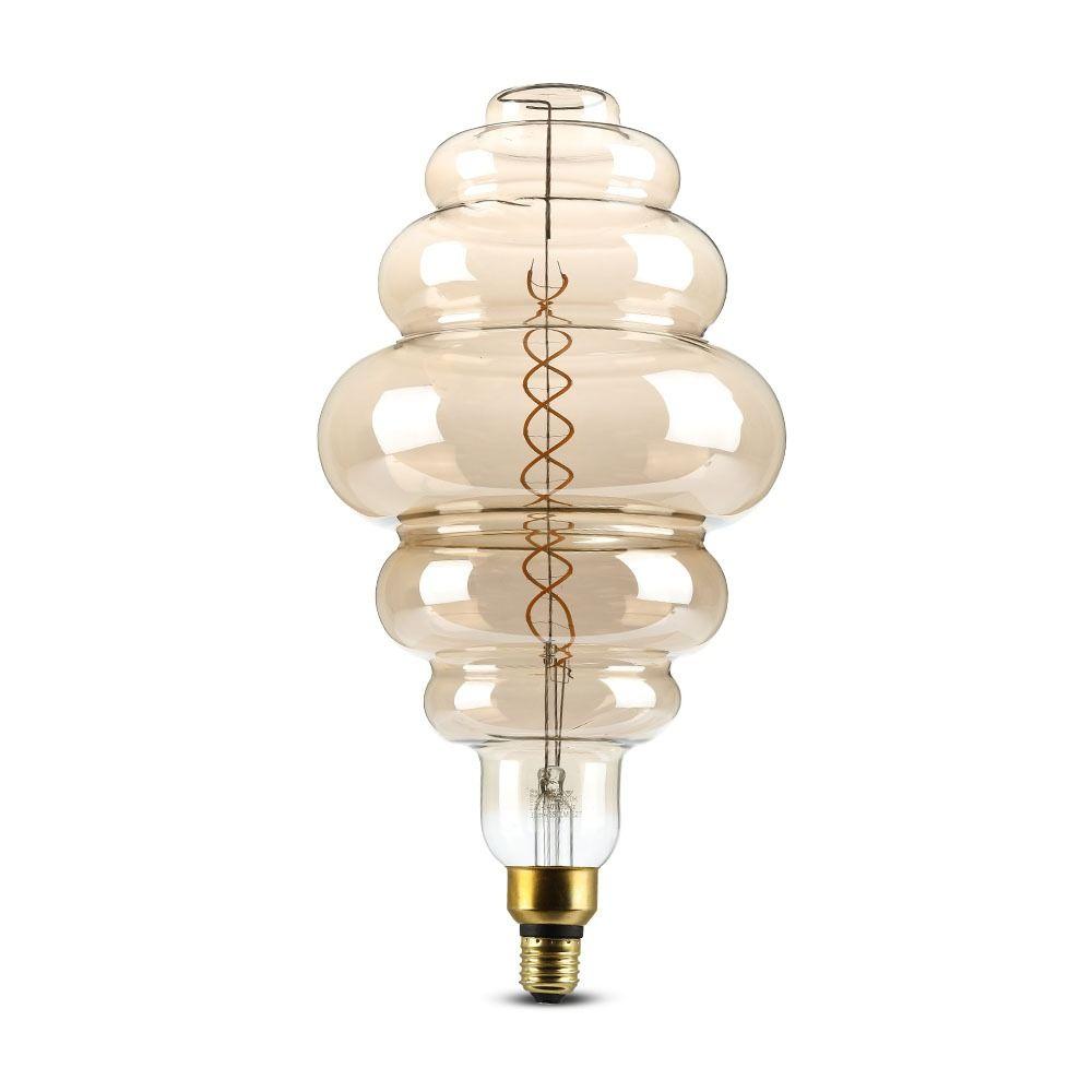 VT-2188D 8W S200 LED SMOKY DOUBLE FILAMENT BULB 2000K E27 DIMMABLE