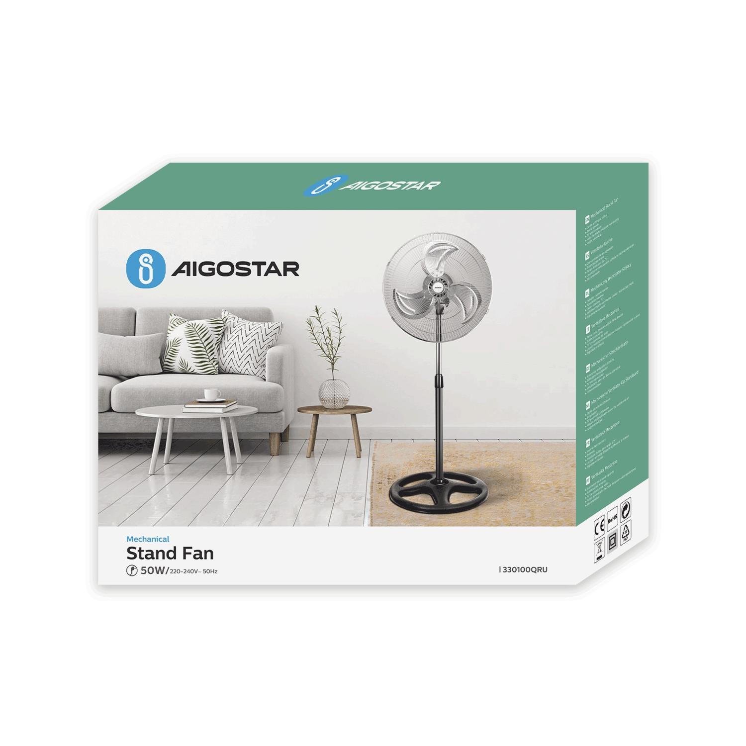 Mechanical stand fan