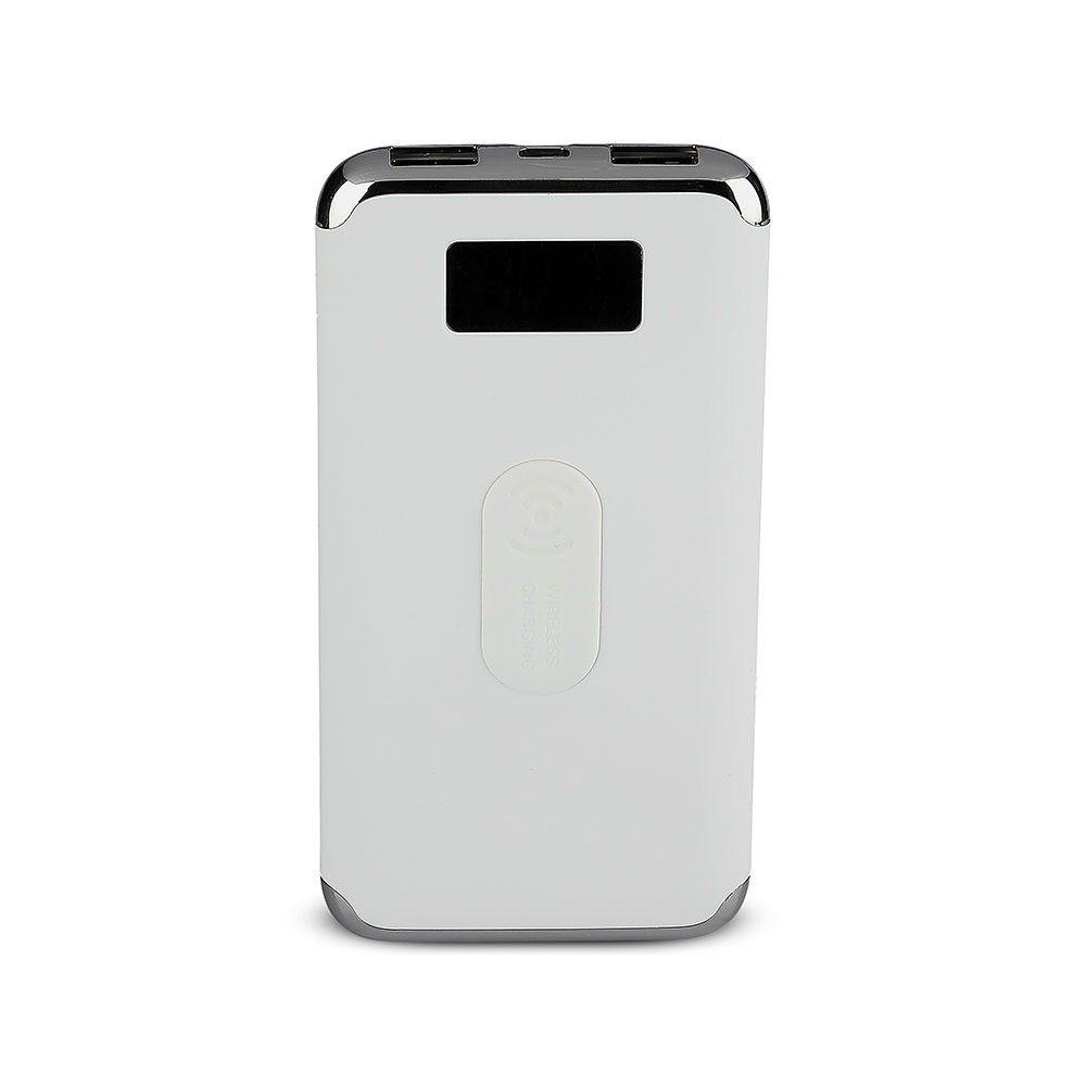 VT-3505 10000mAh POWER BANK WITH DISPLAY AND WIRELESS-WHITE