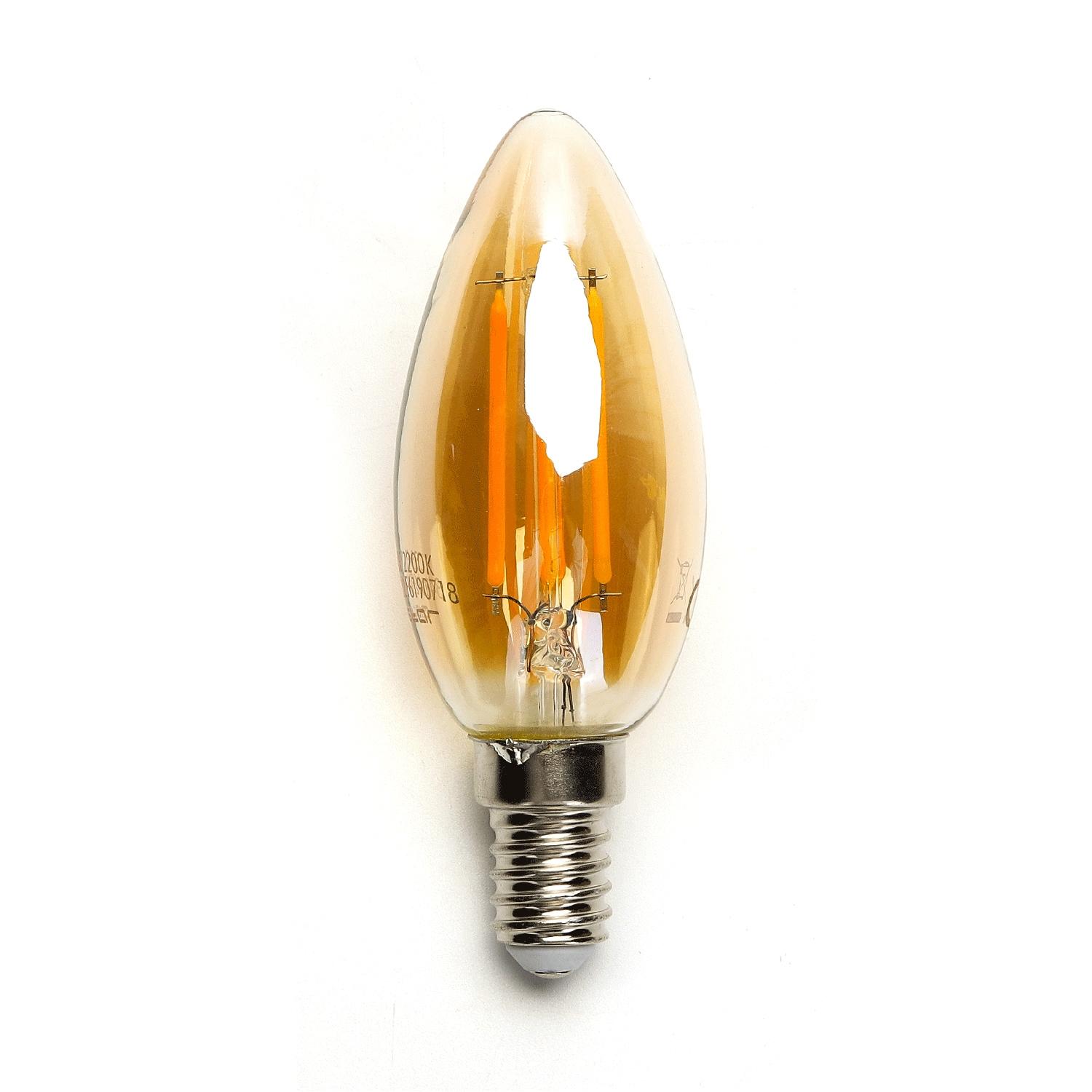 Żarówka LED Filament (Bursztynowa) C35 E14 8W