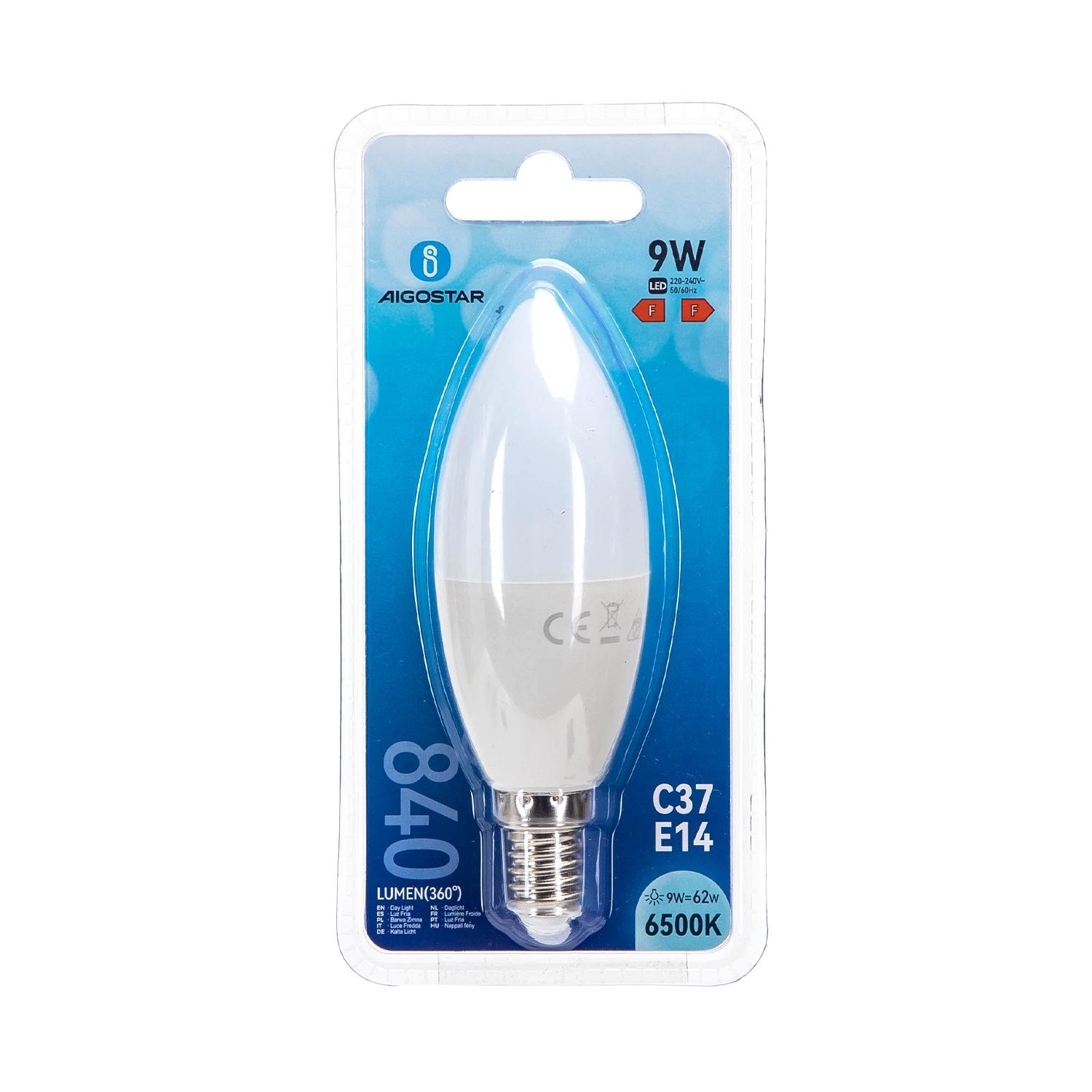 LED C37 E14 9W