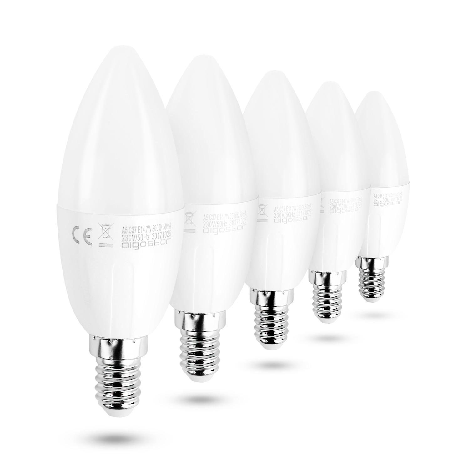 LED E14 C37 7W Barwa Ciepła