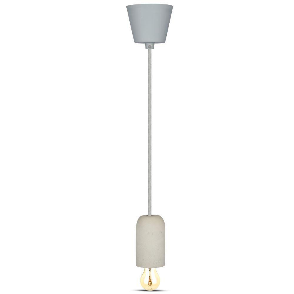 VT-7668 E27 CONCRETE PENDANT LIGHT-GREY