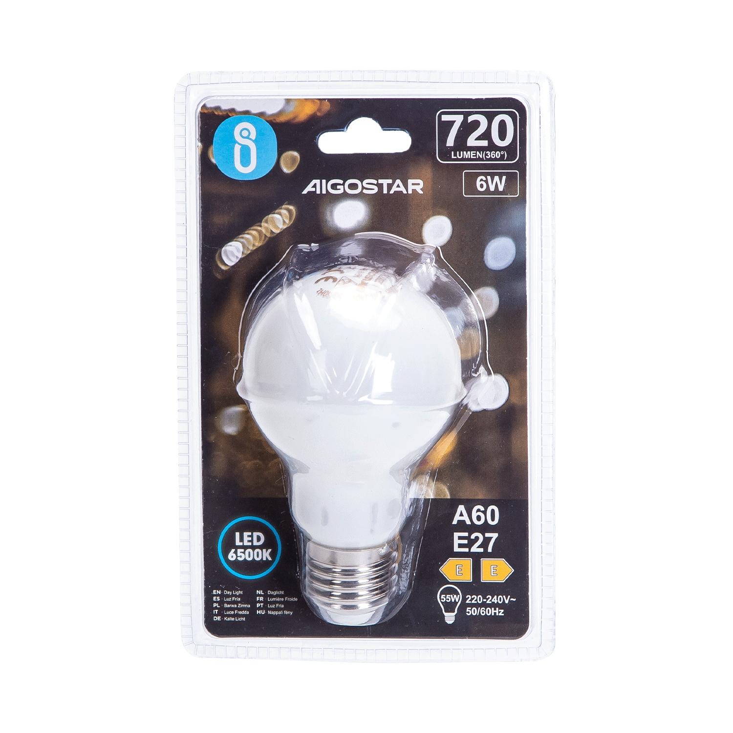 LED Filament Bulb (Milky White) A60 E27 6W