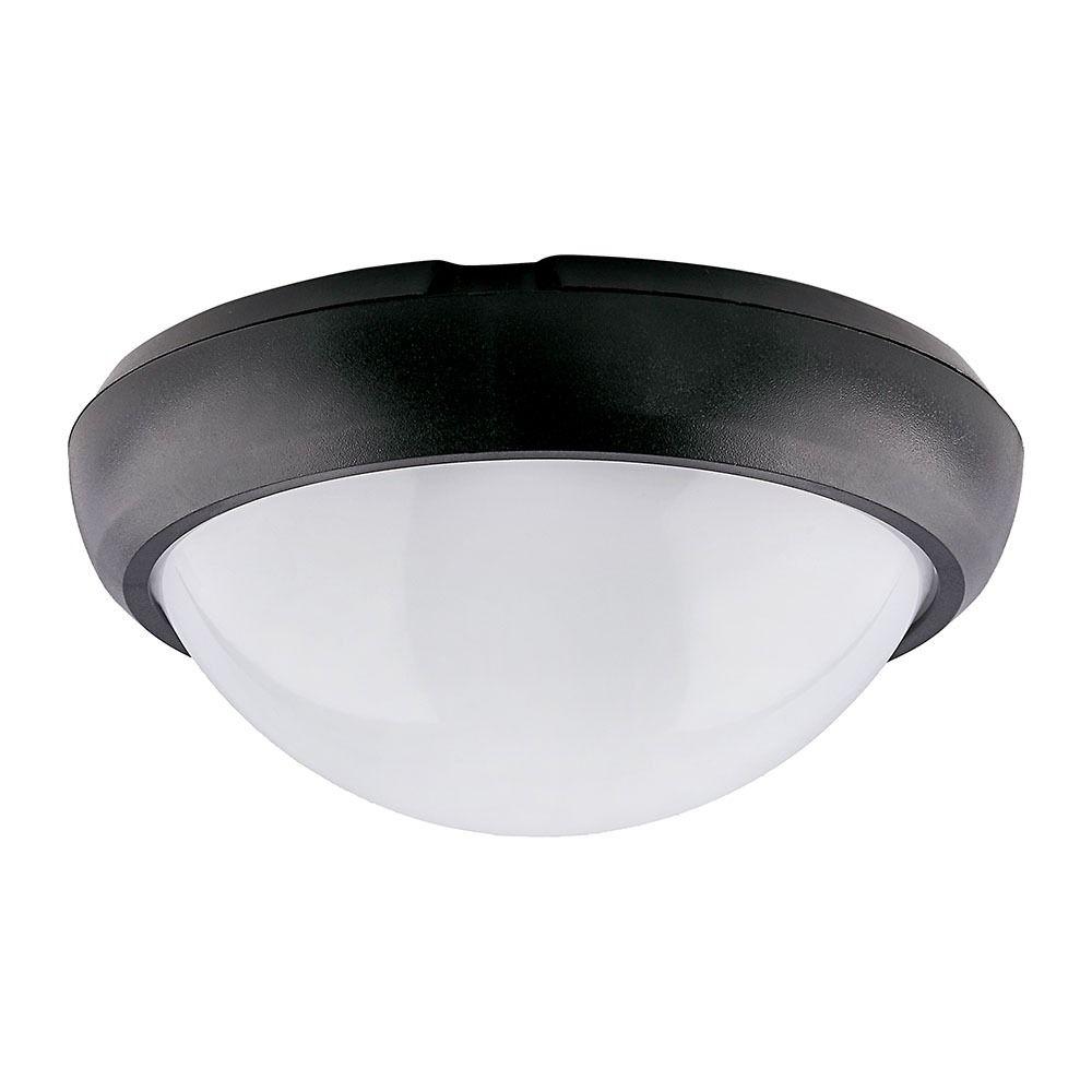 VT-8014 8W FULL ROUND IP54 DOME LIGHTS 3000K BLACK BODY