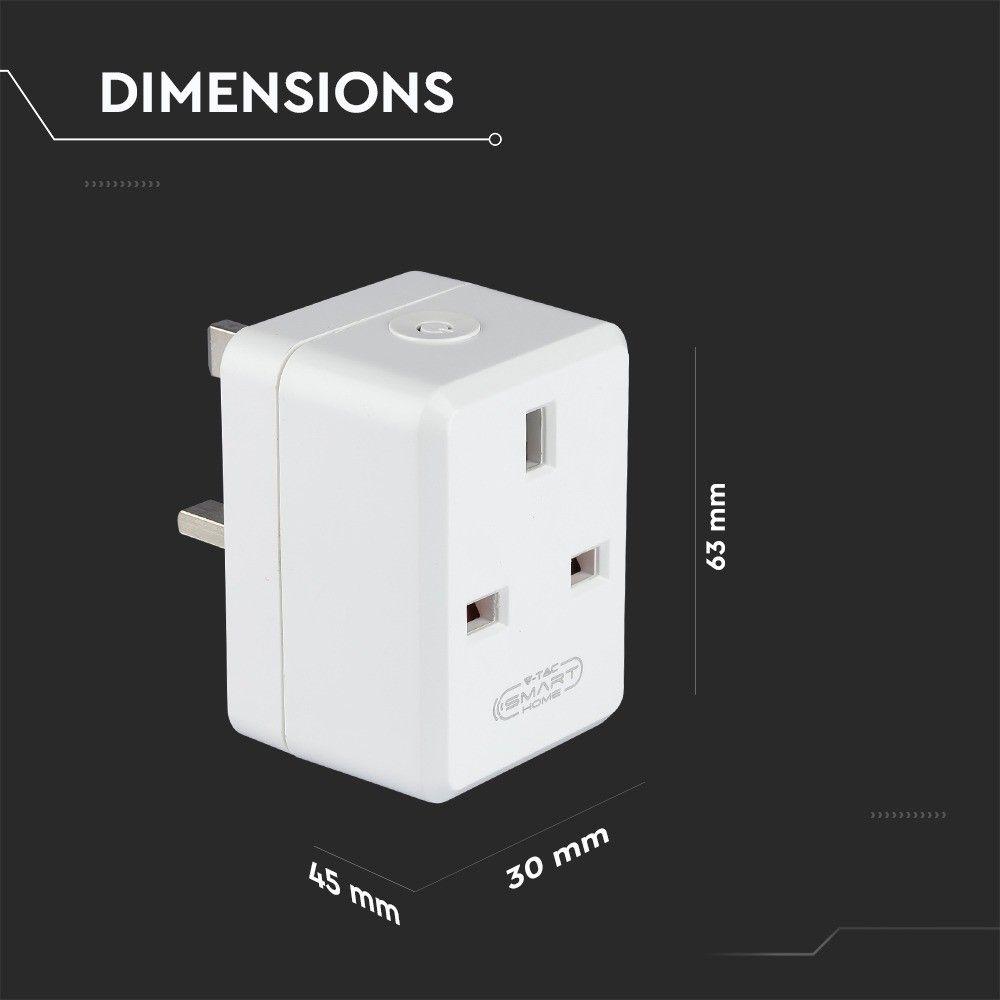 VT-5002-BS WIFI MINI BS PLUG WITH USB-COMPATIBLE WITH ALEXA & GOOGLE HOME