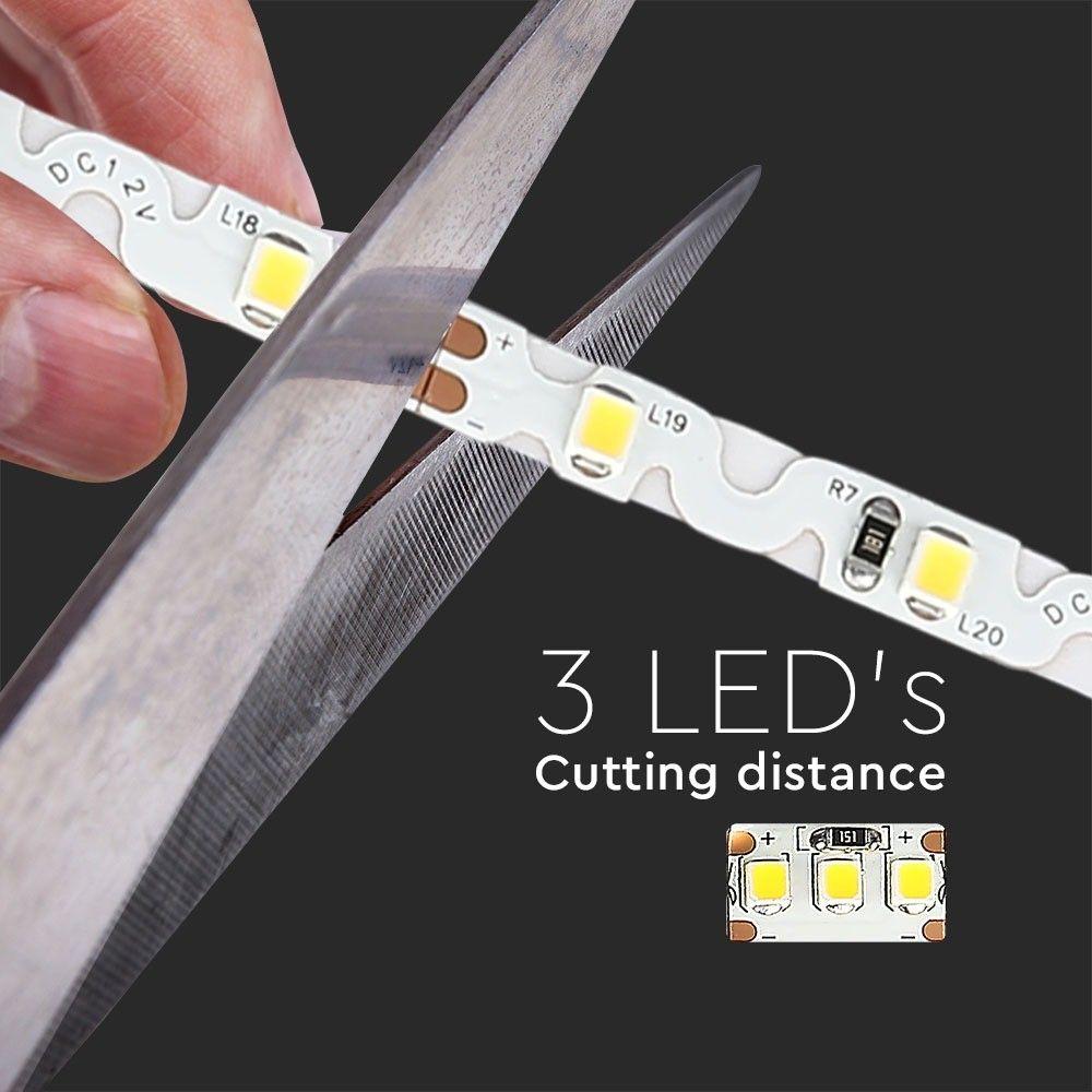 VT-2835-60 4W/M LED STRIP LIGHT - S SHAPE WITH 6400K 12V,IP20(5M/ROLL PRICE PER M)